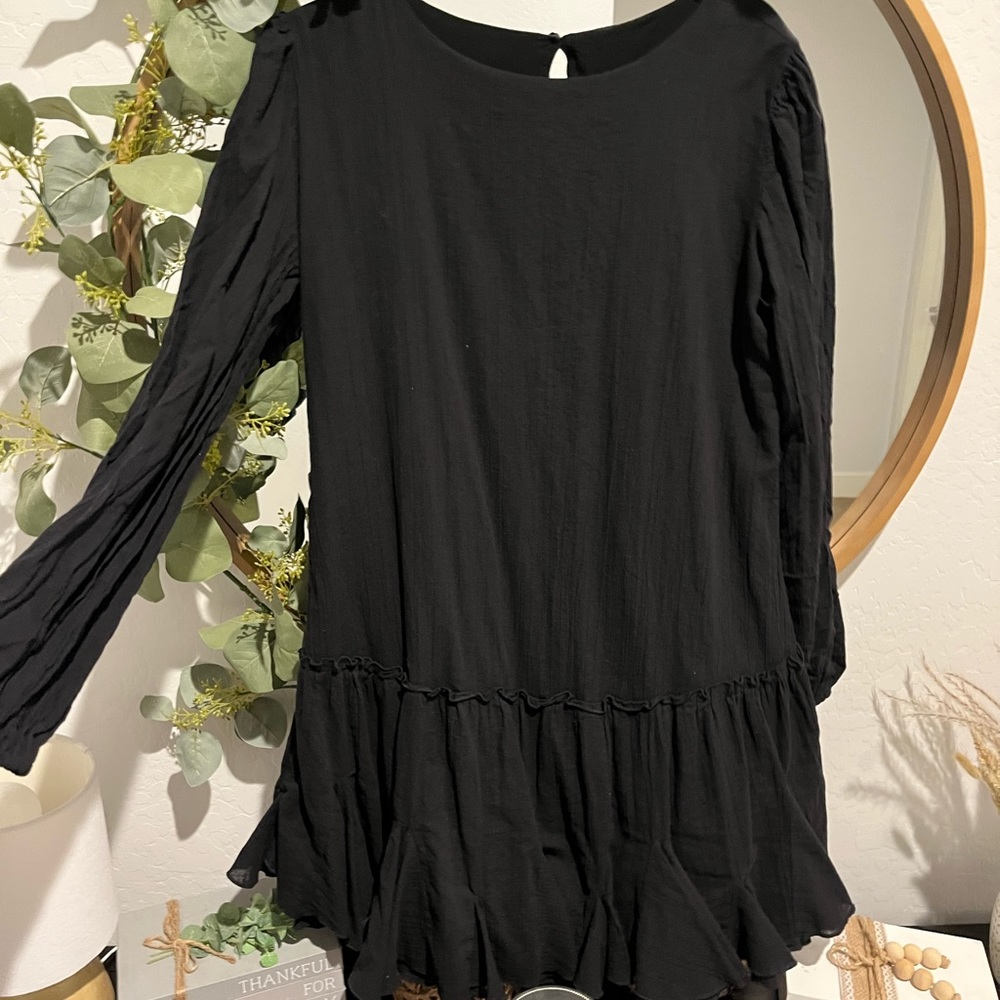 Black dress/top cute sz medium/large